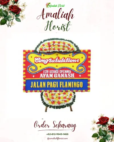 Bunga Papan Congratulation di Kaplongan